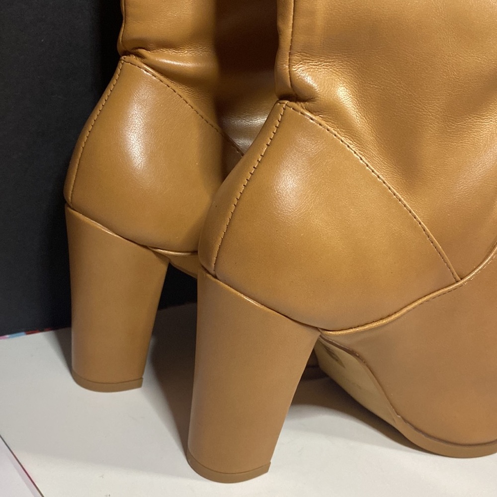 EXPRESS - CAMEL 8 1/2 NEW KNEE BOOTS NO LONGER HAVE BOX SHIPPED IN CLEAR BOX - Picture 4 of 11